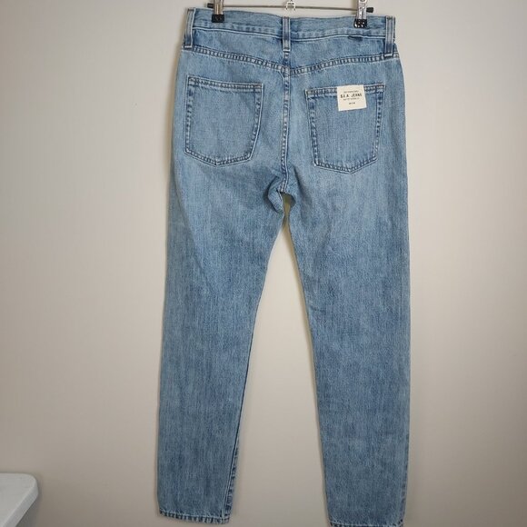 Men's Outerknown S.E.A. Jeans Drifter Tapered Fit in Baja Blue. - Picture 6 of 6